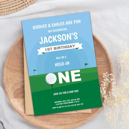 Einladung von Golf Boy Birthday