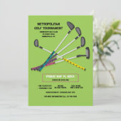 Einladung von Golfklubs (Stehend Vorderseite)