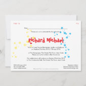 Einladung von Graffiti Bar Mitzvah (Rückseite)