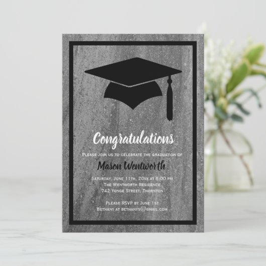 Einladung von Granit-Abschluss (Stehend Vorderseite)