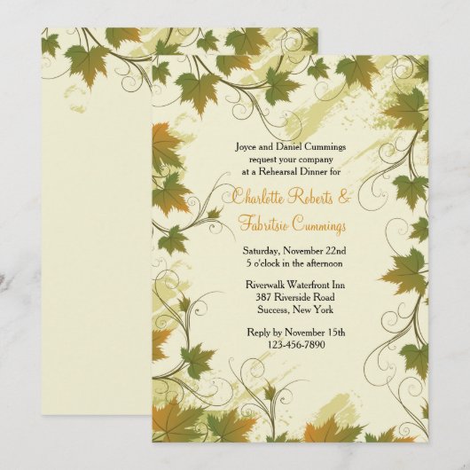 Einladung von Grapevin-Rahmen (Vorne/Hinten)