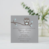 Einladung von grauen, blauen und braunen Schalen (Stehend Vorderseite)