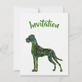 Einladung von Great Dane Dschungel (Vorderseite)