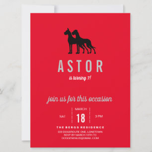 Einladung von Great Dane zum Geburtstag