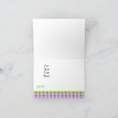 Einladung von Green und Mauve Grass (Innenseite)