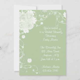 Einladung von Green White Roses