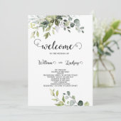 Einladung von Greenery Wedding (Stehend Vorderseite)