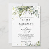 Einladung von Greenery Wedding (Vorderseite)