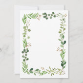 Einladung von Greenery Wedding (Rückseite)