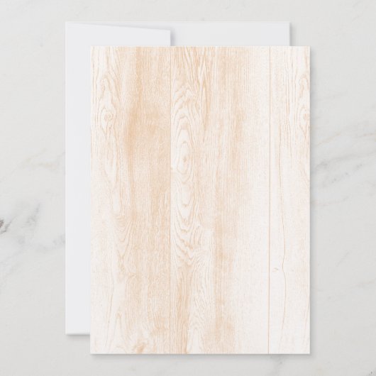 Einladung von Greenery Wreath Wedding - Peach (Rückseite)