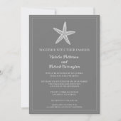 Einladung von Grey Starfish zur Hochzeit (Vorderseite)