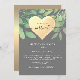 Einladung von Grey Zoom Hochzeit