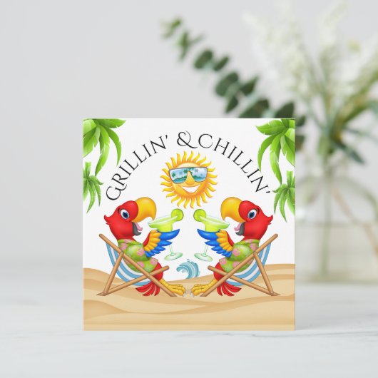 Einladung von Grillin & Chillin (Stehend Vorderseite)