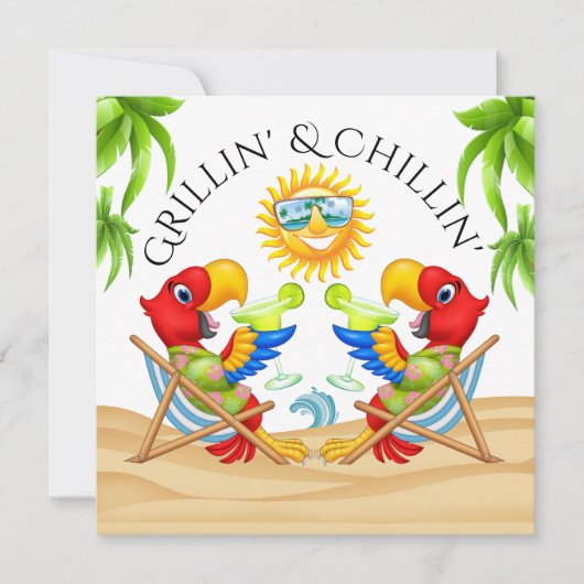 Einladung von Grillin & Chillin (Vorderseite)