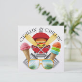 Einladung von Grillin und Chillin (Stehend Vorderseite)