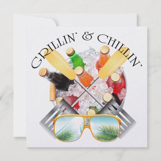 Einladung von Grillin und Chillin (Vorderseite)