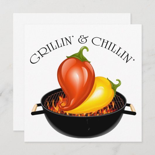 Einladung von Grillin und Chillin (Vorne/Hinten)