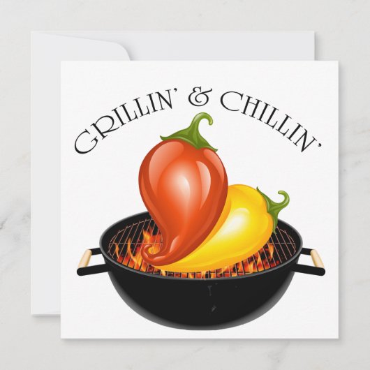 Einladung von Grillin und Chillin (Vorderseite)