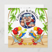 Einladung von Grillin und Chillin (Vorne/Hinten)