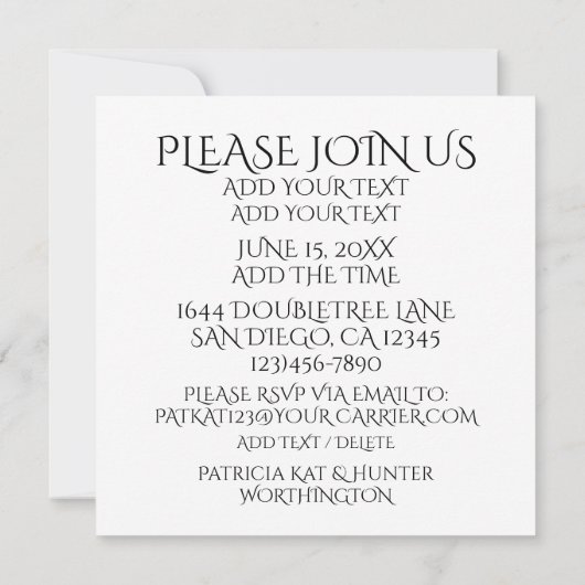 Einladung von Grillin und Chillin (Rückseite)