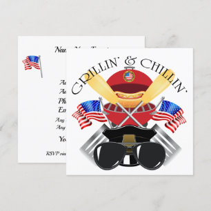 Einladung von Grillin und Chillin zu patriotischen