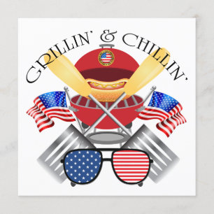 Einladung von Grillin und Chillin zu patriotischen