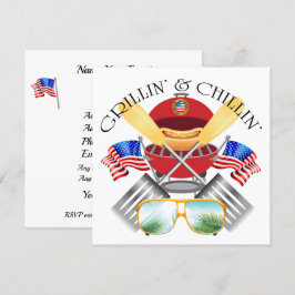 Einladung von Grillin und Chillin zu patriotischen