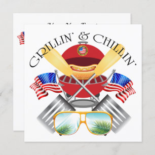 Einladung von Grillin und Chillin zu patriotischen