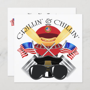 Einladung von Grillin und Chillin zu patriotischen