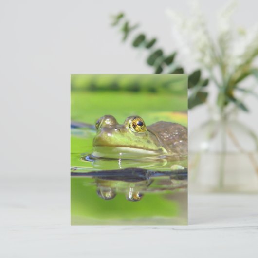 Einladung von Grünem Frosch (Stehend Vorderseite)