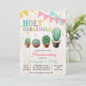 Einladung von Guacamole Cactus Housewarming (Stehend Vorderseite)