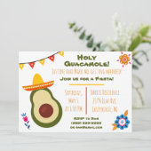 Einladung von Guacamole Fiesta (Stehend Vorderseite)