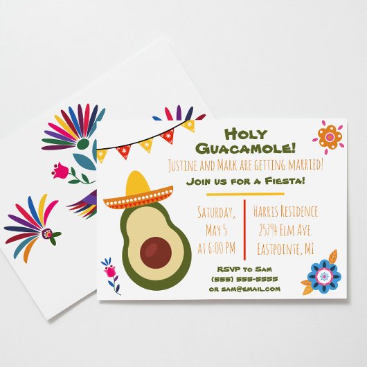 Einladung von Guacamole Fiesta