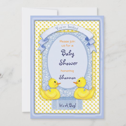 Einladung von Gumber Ducky Blue Duwer (Vorderseite)