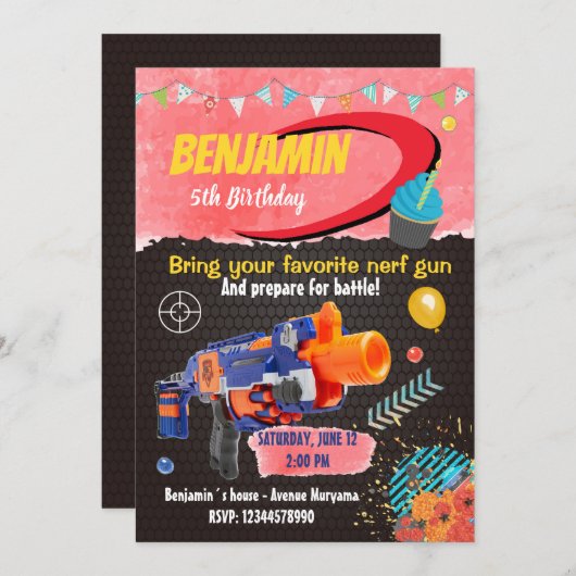 Einladung von Gun War (Vorne/Hinten)