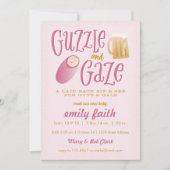 Einladung von Guzzle and Gaze Baby Shower (Vorderseite)