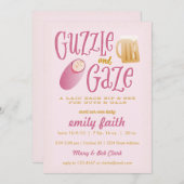 Einladung von Guzzle and Gaze Baby Shower (Vorne/Hinten)