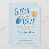 Einladung von Guzzle and Gaze Baby Shower (Vorne/Hinten)