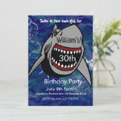 Einladung von Haifischen zum Geburtstag, Haiangrif (Stehend Vorderseite)