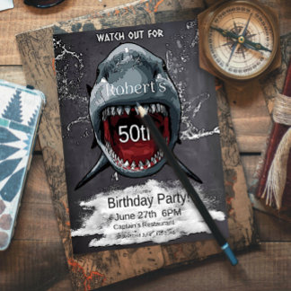 Einladung von Haifischen zum Geburtstag, Haiangrif