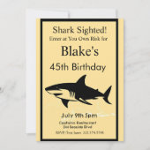 Einladung von Haifischen zum Geburtstag, Haiangrif (Vorderseite)