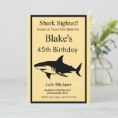 Einladung von Haifischen zum Geburtstag, Haiangrif (Stehend Vorderseite)