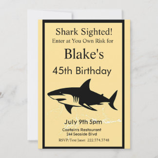 Einladung von Haifischen zum Geburtstag, Haiangrif
