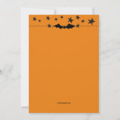 Einladung von Halloween Cat (Rückseite)