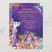 EINLADUNG VON Halloween-Party (Vorne/Hinten)