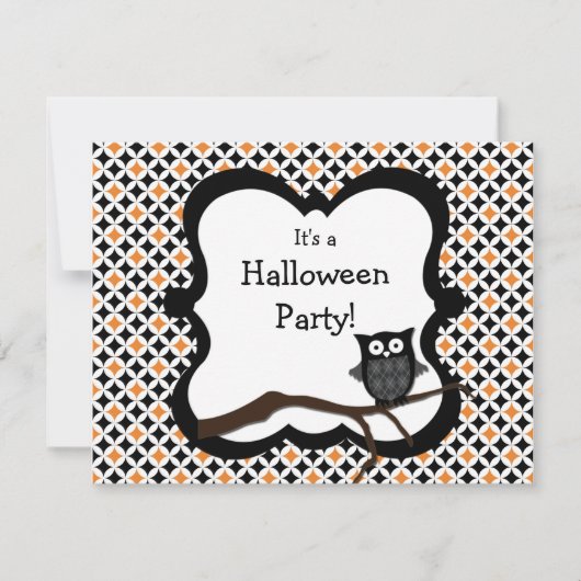 Einladung von Halloween-Party - Schale (Vorderseite)