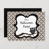 Einladung von Halloween-Party - Schale (Vorne/Hinten)