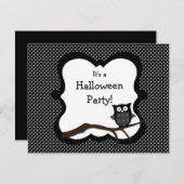 Einladung von Halloween-Party - Schale (Vorne/Hinten)