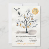 Einladung von Halloween-Party Tree (Vorderseite)
