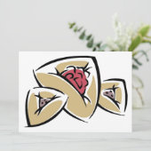 Einladung von Hamantashen (Stehend Vorderseite)